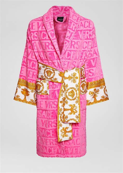 pink versace robe women's|versace hot pink robe.